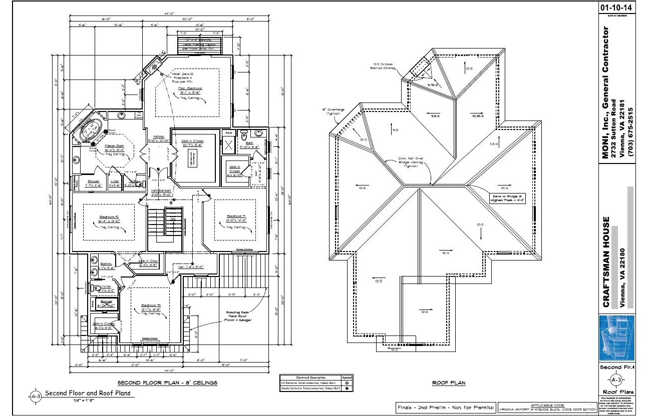 Sheet A-3 - Second Floor and Roof Plans - 01-10-2014 (3)